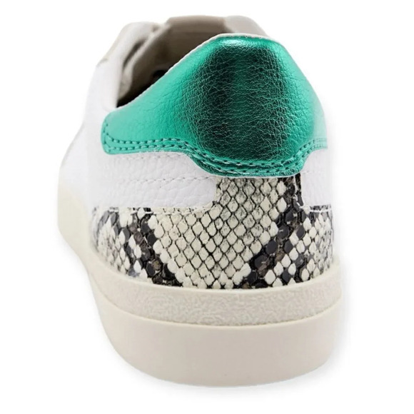 ZARA | White | ANIMAL PRINT TRIM SNEAKERS - Picture 6 of 10